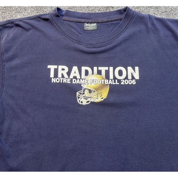 Other - Notre Dame T- Shirt Mens XL Blue Crew Neck Short Sleeve Football NCAA Vintage